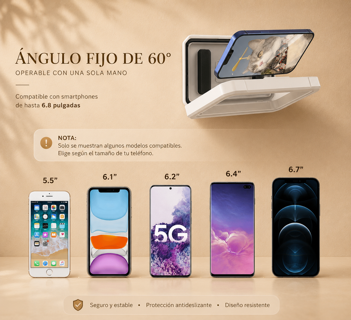 Soporte Impermeable 360° para Teléfono en la Ducha 