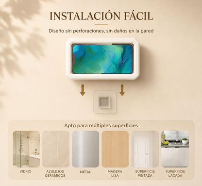 Soporte Impermeable 360° para Teléfono en la Ducha 