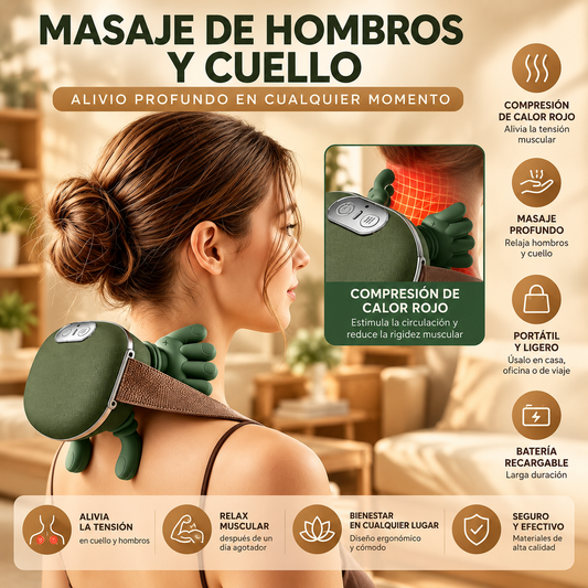 Masajeador de Cuello y Espalda 4D