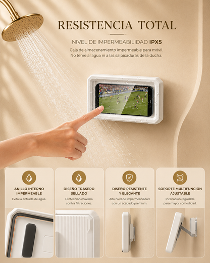 Soporte Impermeable 360° para Teléfono en la Ducha 